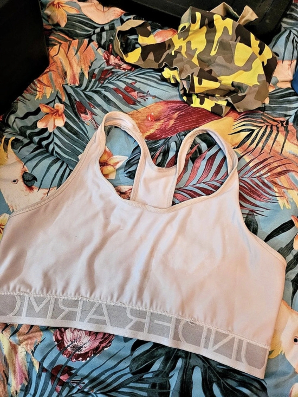White Sports Bra